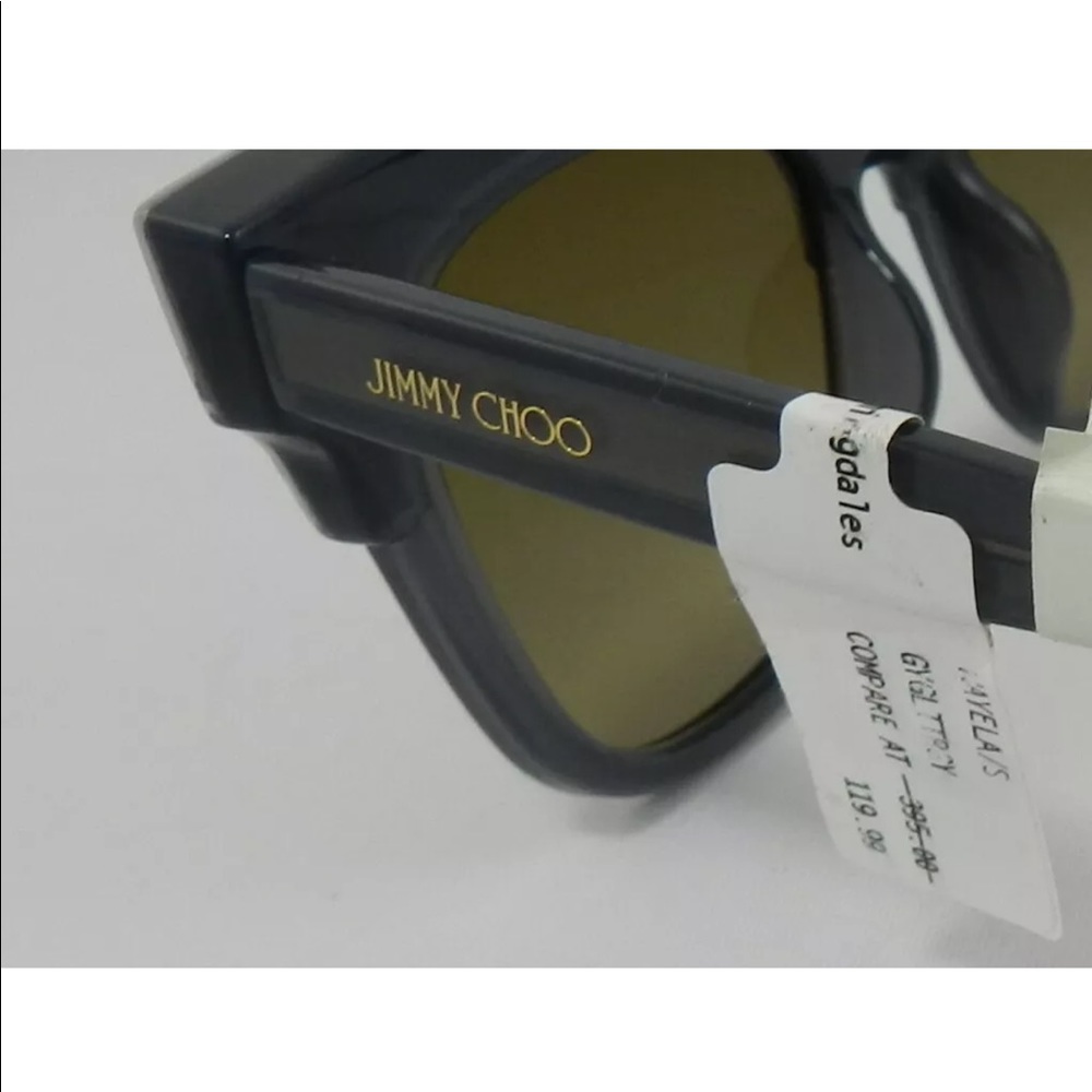 *SOLD* JIMMY CHOO Sunglasses Gray Glittery NEW - Picture 7 of 9